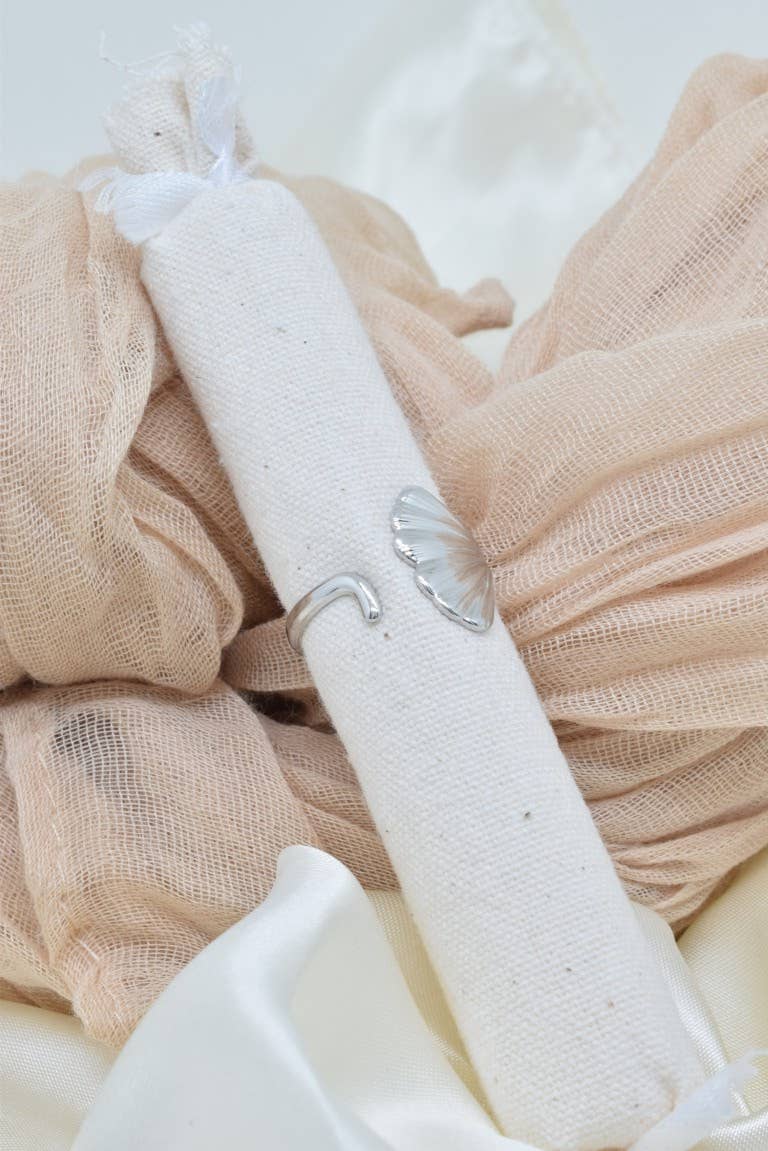 Kapyco - Wholesale Band/Stacked Ring - Ginkgo leaf ring in stainless steel - BG3102713