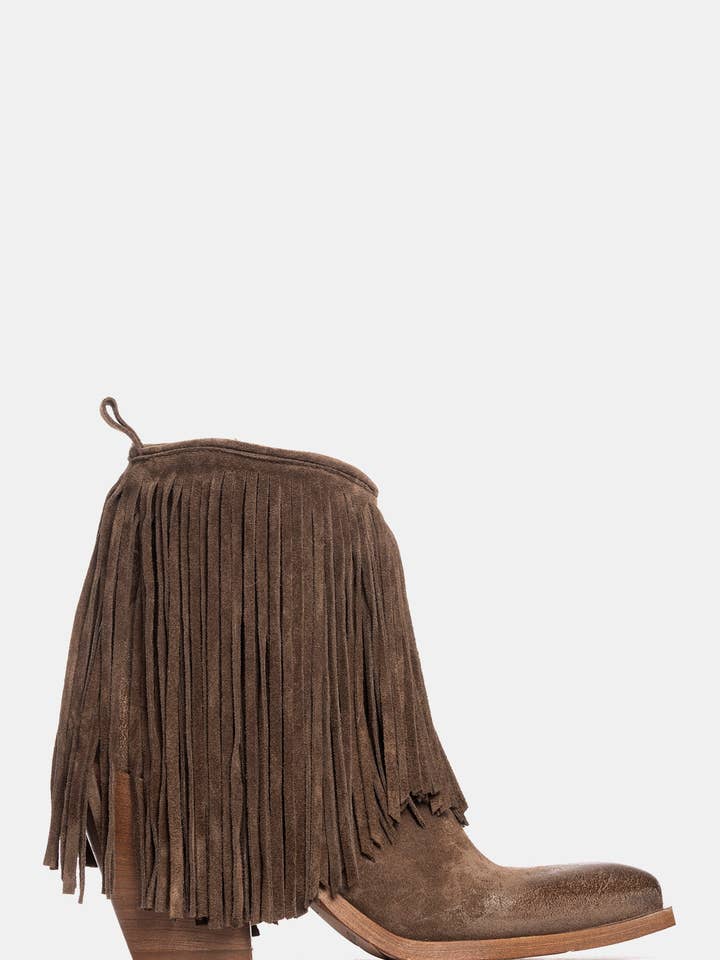 Tronchetti texani in camoscio mustang XD2125 per la vendita all'ingrosso da parte di METISSE