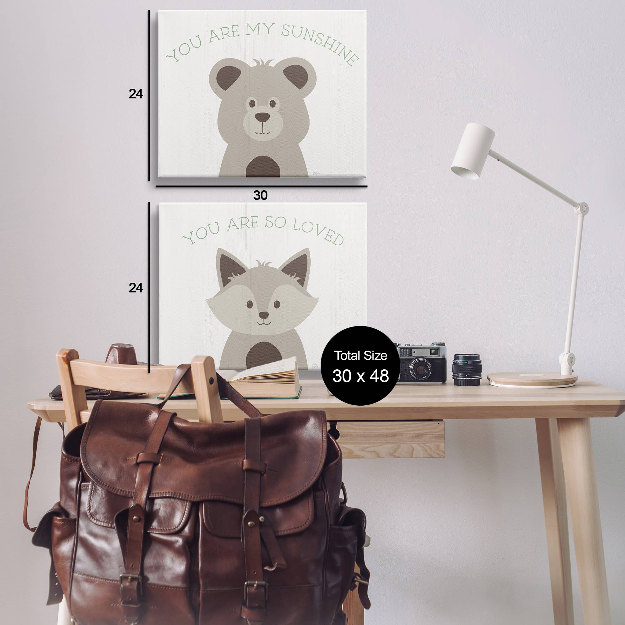 Stupell Industries - Vendita all'ingrosso Decorazione da parete - Bambini e neonati - Arte su tela con citazioni di animali per bambini motivanti1