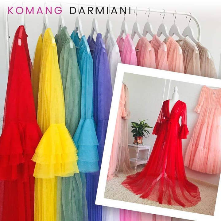 Tulle Maxi Gown-Robe and other Purchase Wholesale maternity gowns. Free Returns & Net 60 Terms on Faire trending on Faire.