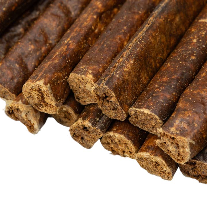 Jojo Modern Pets - Vendita all'ingrosso Snack - Cani - Snack naturali per cani a base di salsiccia di manzo - Masticativi da 15 cm (25 pezzi)4