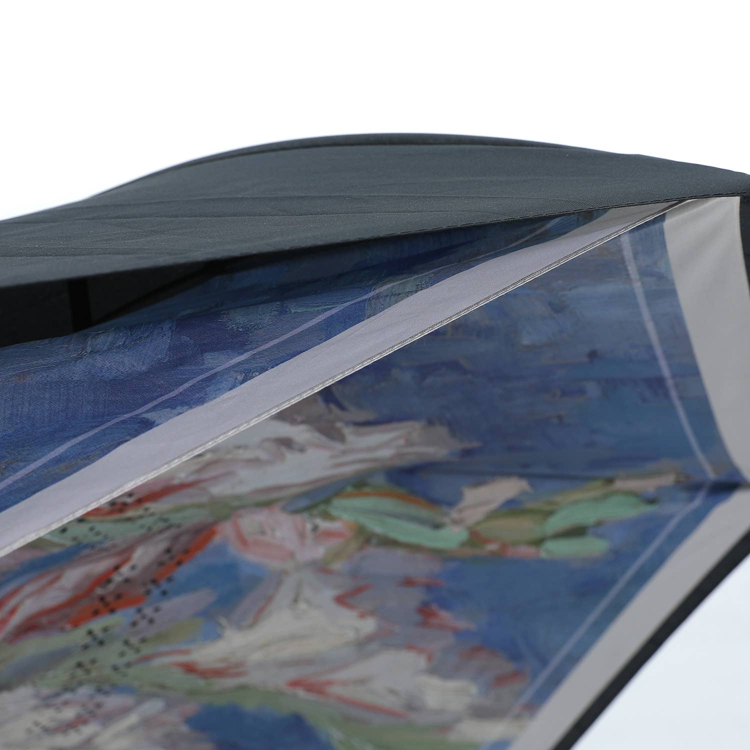 PEACH ACCESSORIES - Wholesale Umbrella - Women's - Vase with Gladioli Print Upside Down Umbrella in Blue F9723