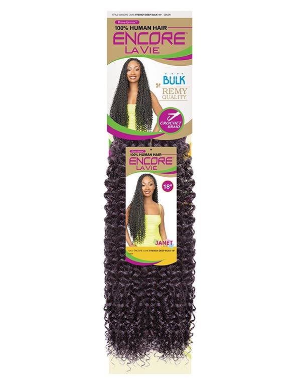 Esha Girl - Wholesale Hair Extensions - ENCORE LAVIE FRENCH DEEP BULK 18"-1B1