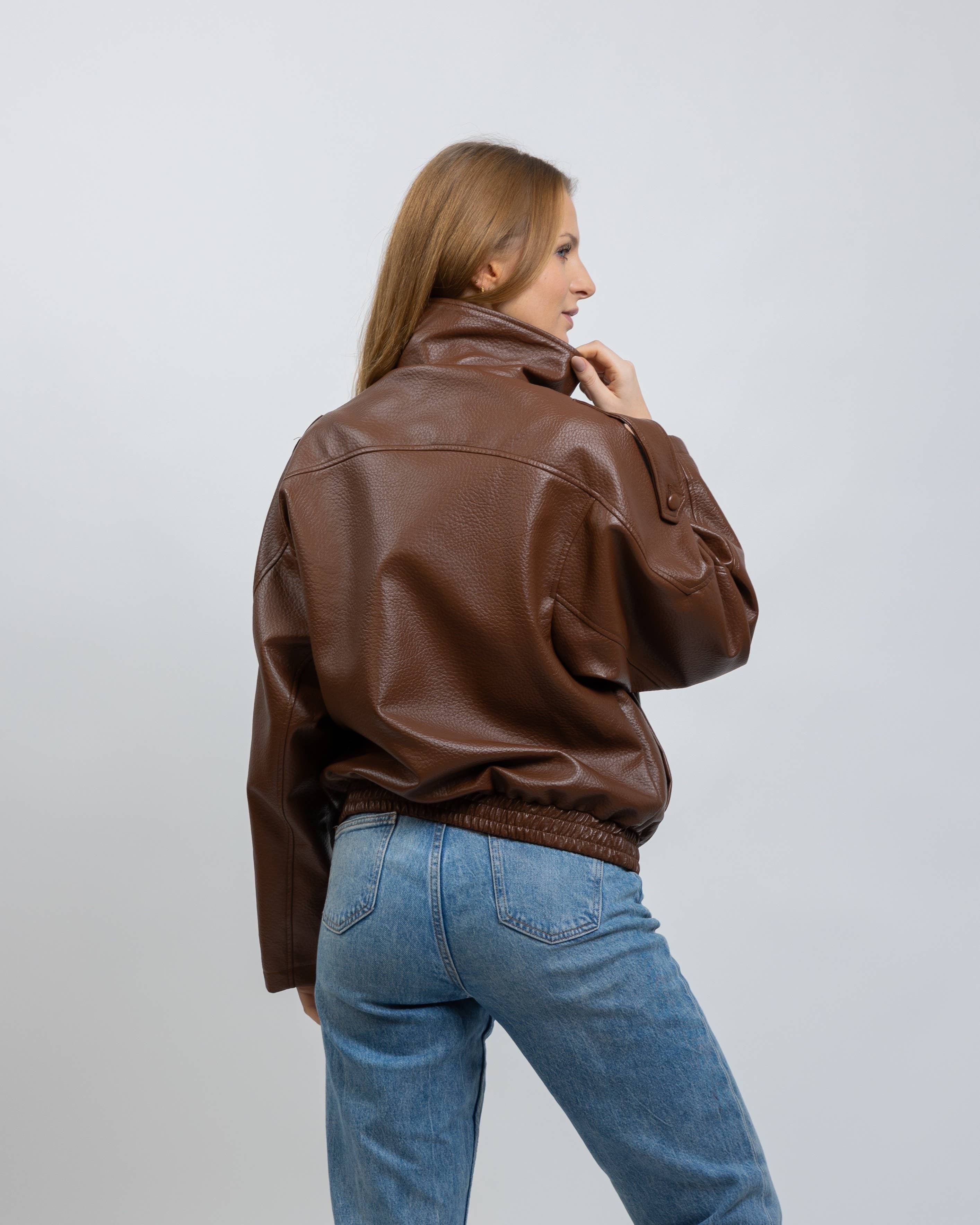 KZELL PARIS - Wholesale Leather Jacket - Women's - FAUX LEATHER BIKER JACKET12