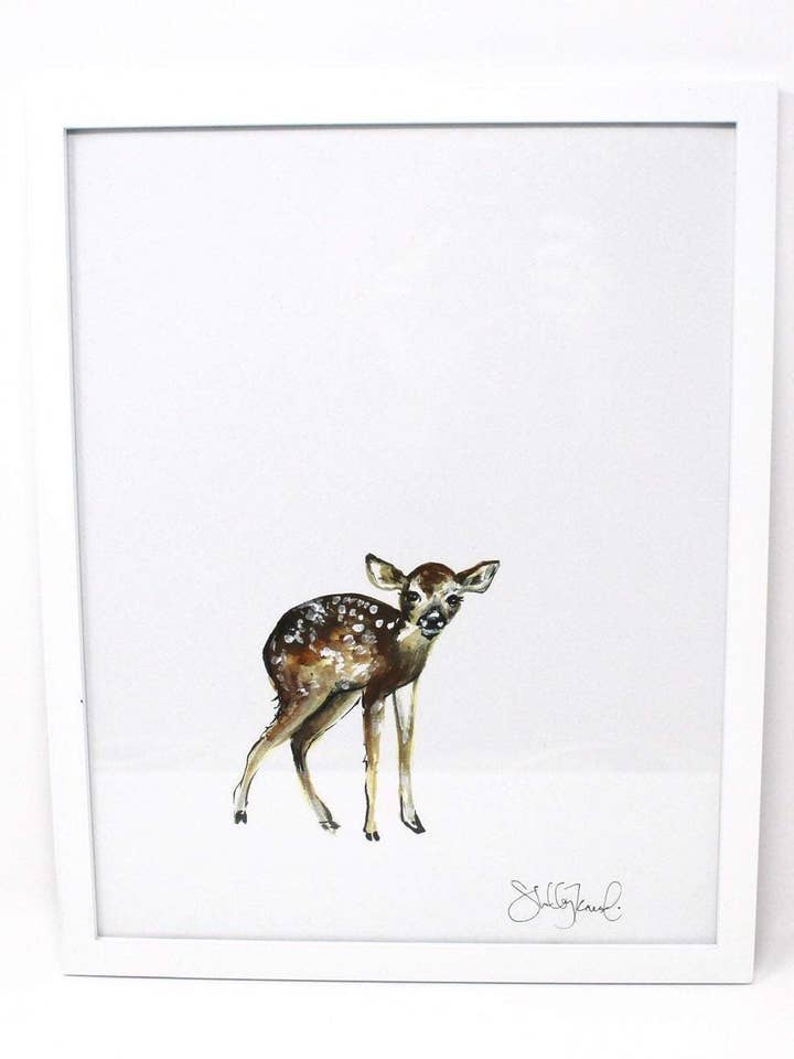 Baby Deer Art Print for wholesale by Shelby Kregel Art and Design