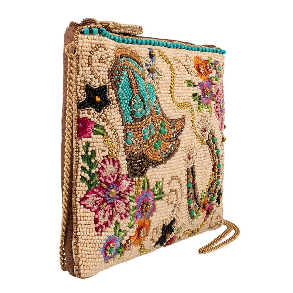 Mary Frances Accessories - Wholesale Crossbody Bag - Women's - On The Range Western Boots and Horseshoe Ivory Beaded Mini1