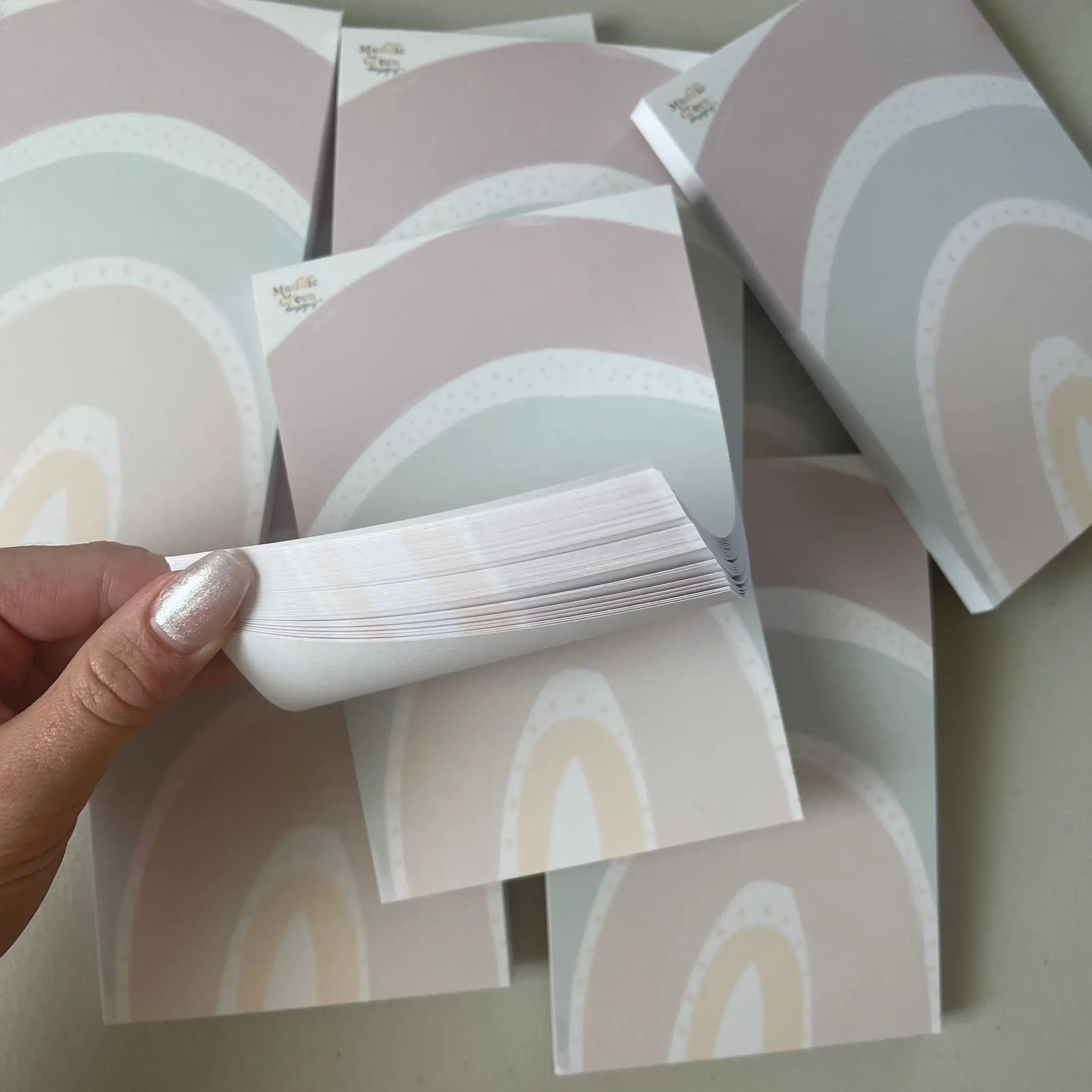 Maddie Green Designs - Wholesale Notepad - 4x6 Signature Rainbow Notepad1