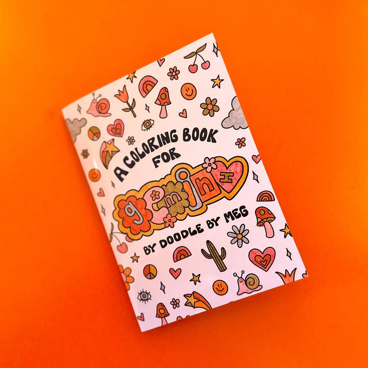 Doodle By Meg - Wholesale Coloring & Activity Book - Kids & Baby - Gemini Zodiac Coloring Book0