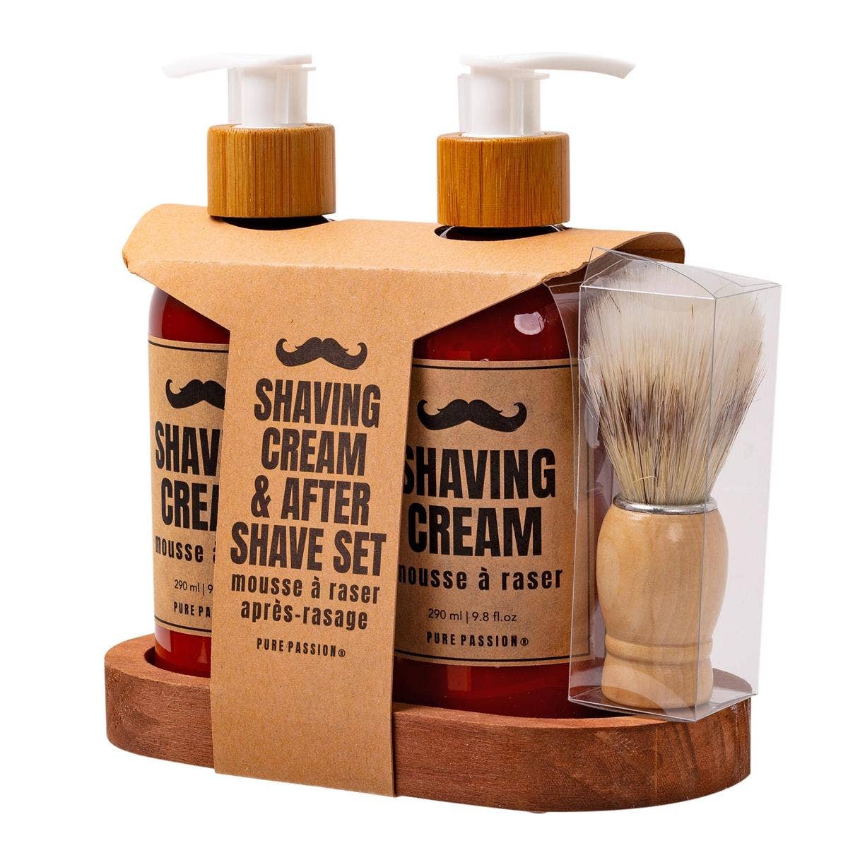 Bodico - Wholesale Shaving Set/Kit - Men's - Pure Passion Wooden Men's Shaving Caddy 290 ml4