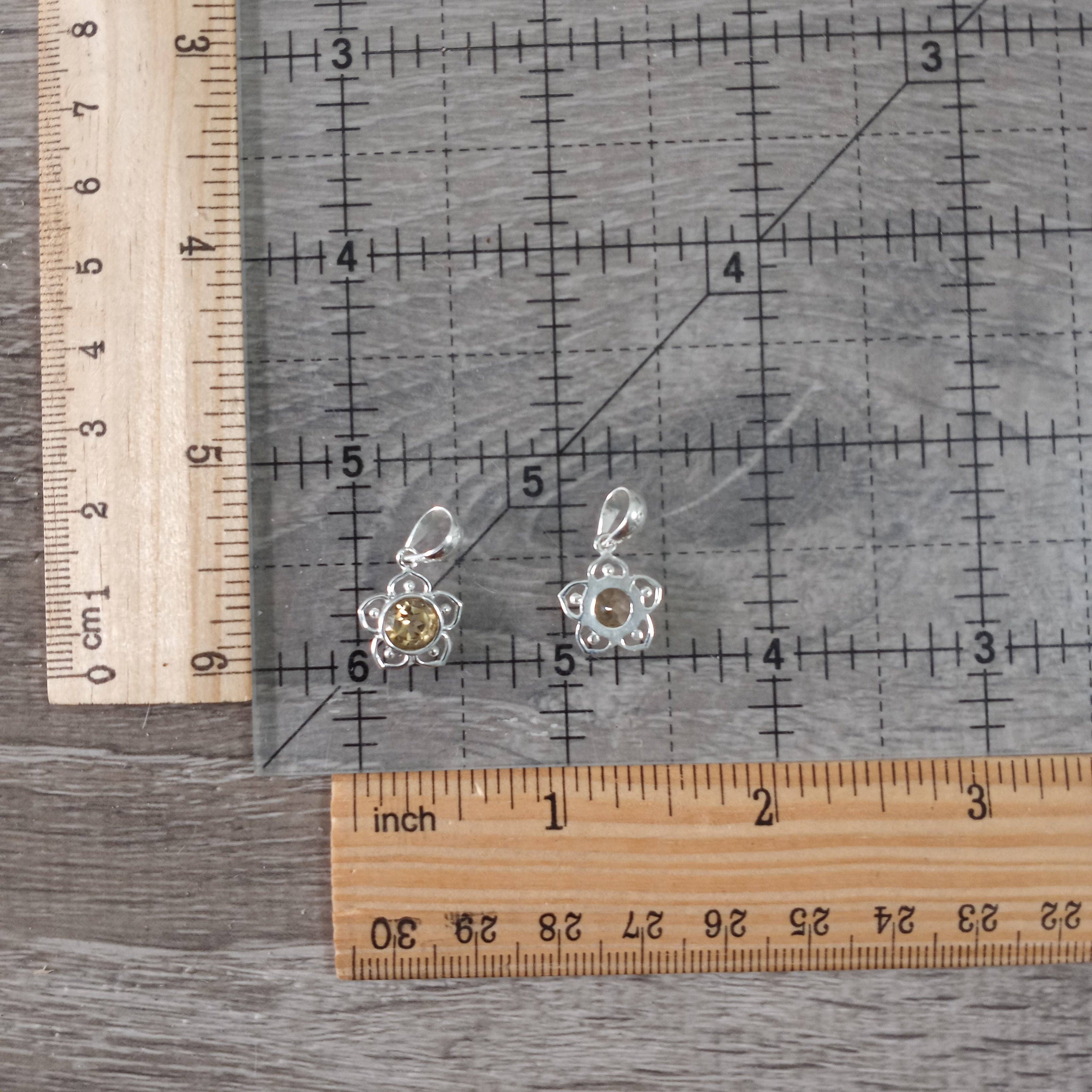 Keystone Crystals - Vente Breloques/médailles personnalisées - Pendentif à breloques en forme de fleur en argent sterling7