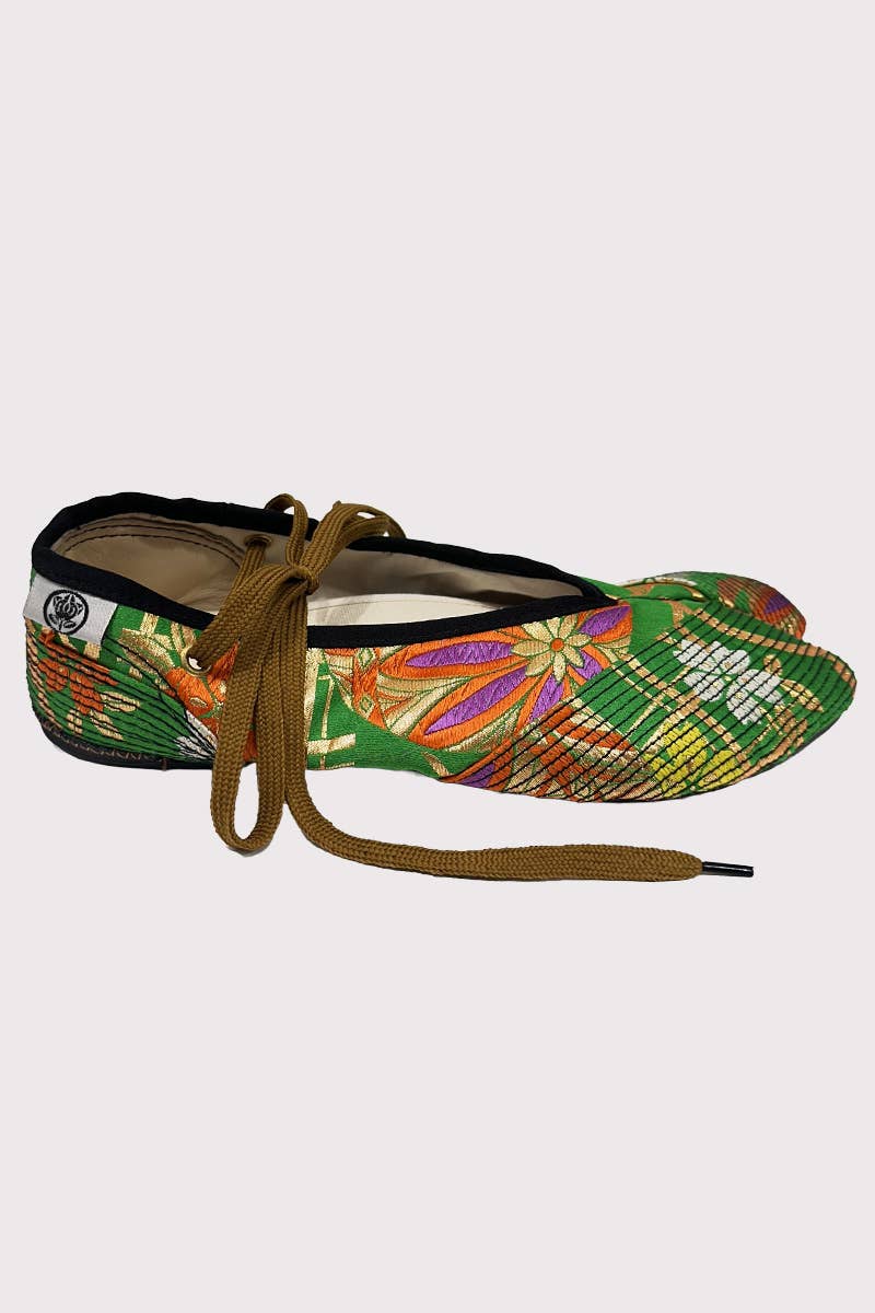 Ikian - Wholesale Flats - Women's - Japanese Obi ballet flats1
