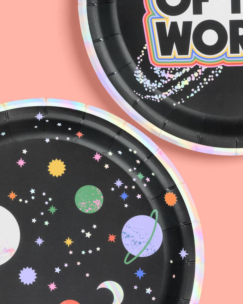 xo, Fetti - Wholesale Disposable Plate - Out of This World Plates - 24 paper plates, outer space, kids birthday, aliens4