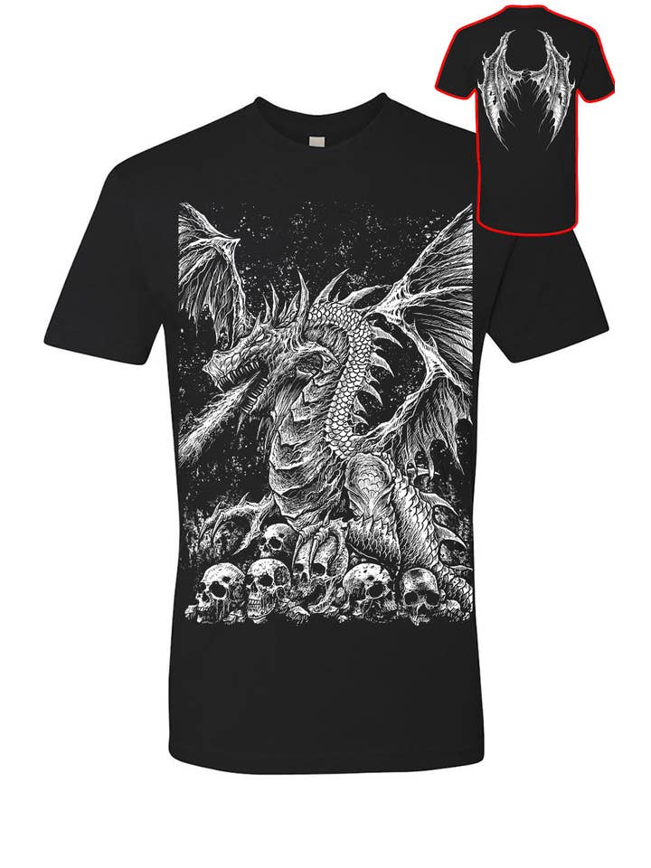 vampirefreaks – Engroshandel Grafisk t-shirt - Unisex – Dragon's Lair T-shirt i flere stilarter