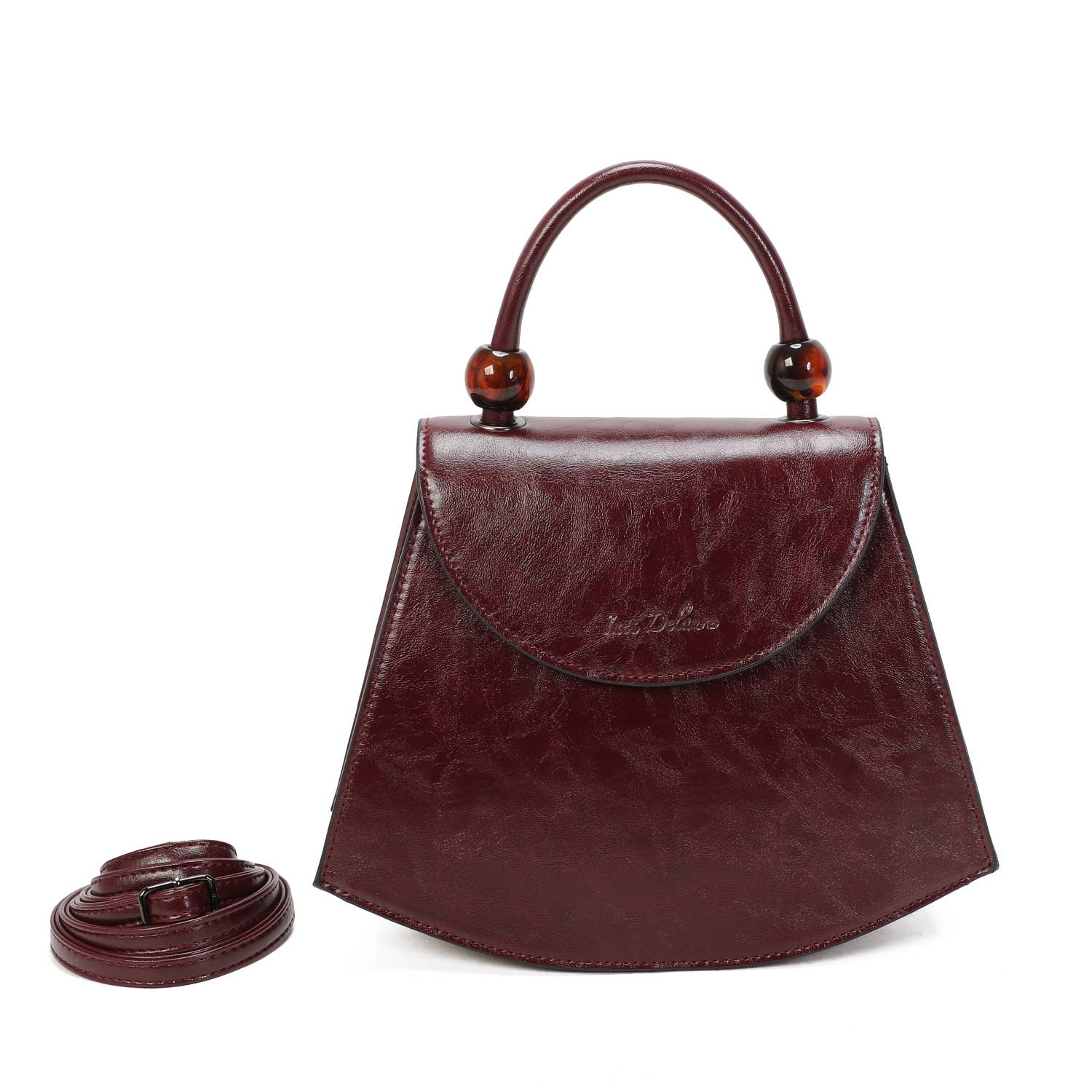 INES DELAURE - Wholesale Top Handle Bag - Women's - Handbag with magnetic flap2