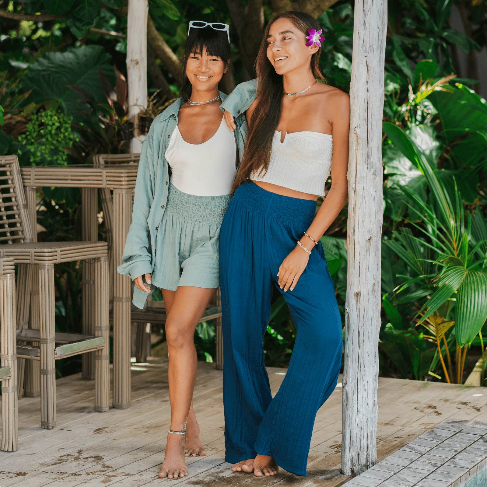 Lotus and Luna - Wholesale Broek - Dames - Pacific katoenen broek met wijde pijpen7