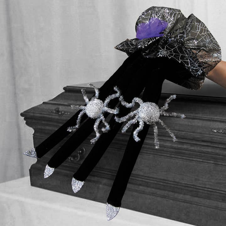 C&F Home - Wholesale Costume - Women's - SALE Halloween Velvet Spider Costume Glove