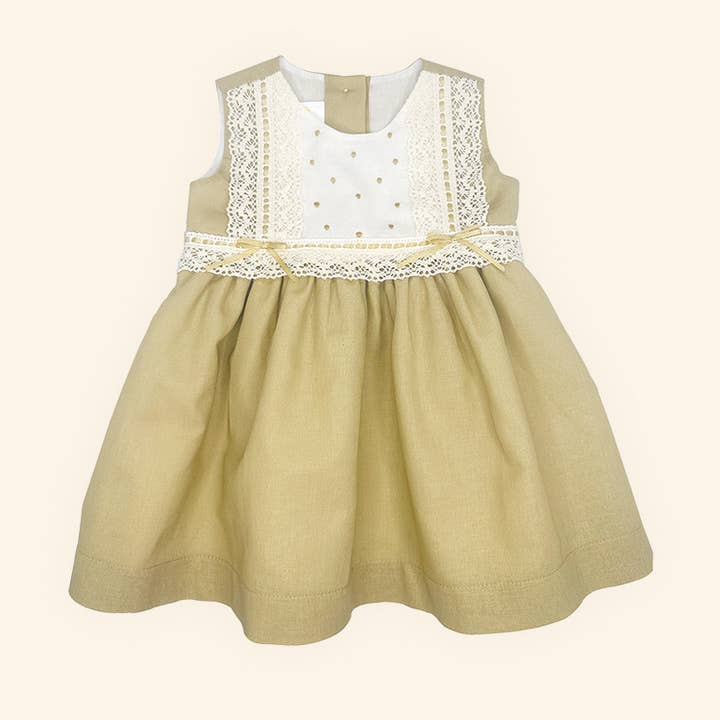 Vestido de menina com renda -Camille por atacado de Karela Kids Inc.