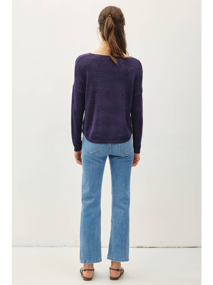 Be Cool - Vente Pull en maille – femme - PULL DÉCONTRACTÉ BREEZY À COL EN V11