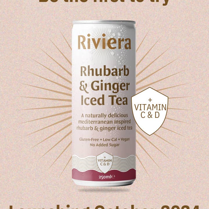 Riviera Iced Tea - Wholesale Iced Tea - Rhubarb and Ginger Iced Tea with added vitamin C and D0