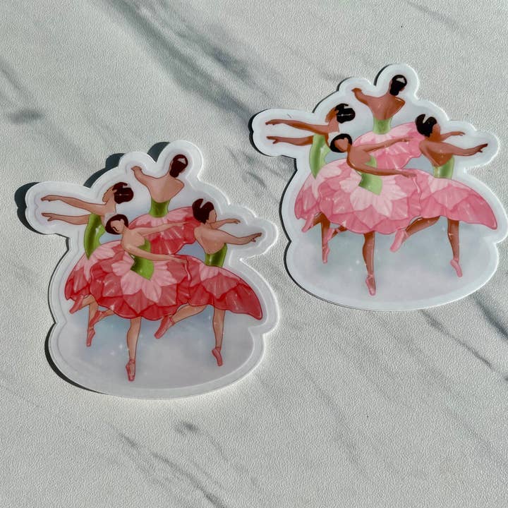 Denali & Co. - Wholesale Sticker - Nutcracker Waltz of the Flowers Sticker, 2.9" x 3"