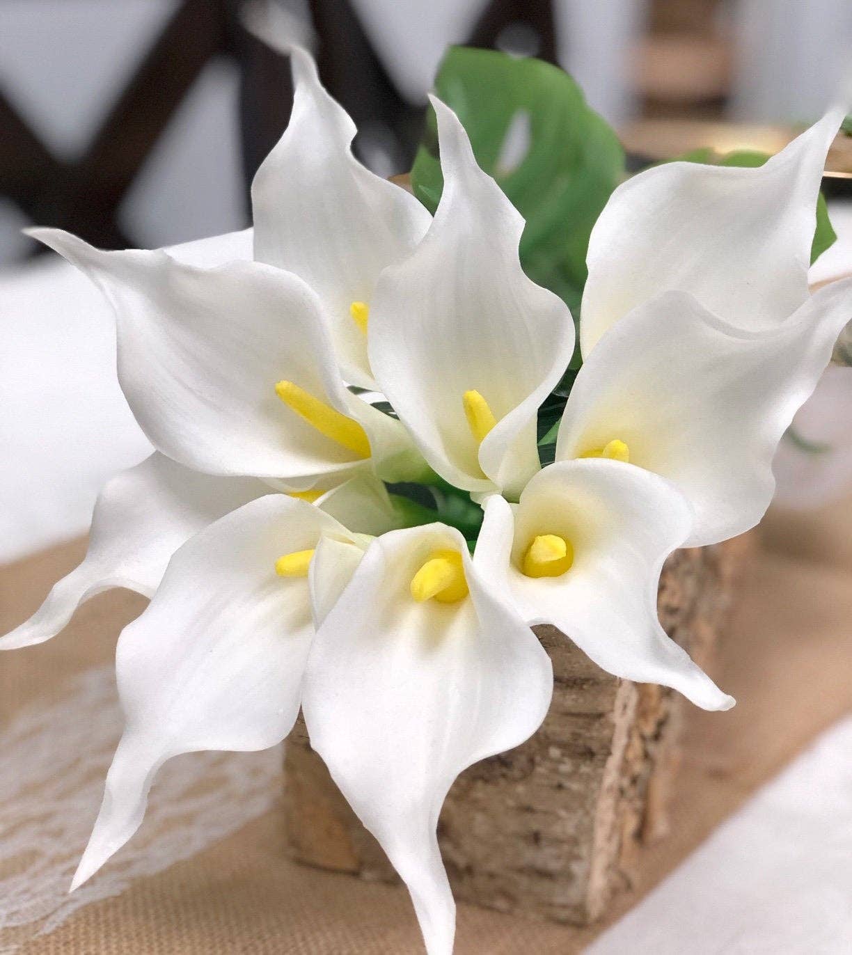 Angel Isabella - Wholesale Kunstbloemen - 16" Ultra Zachte Realistische Lange Bloei Kunstmatige Calla Lelie3