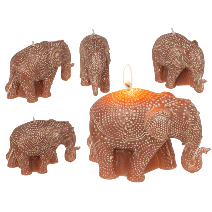 Out of the blue KG – Engroshandel Gavelys – Stearinlys, Elefant, ca. 11,5 x 4,5 x 8,5 cm0