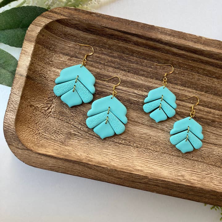 Turquoise Clay Earrings for wholesale by My Cotton Blossom Belle