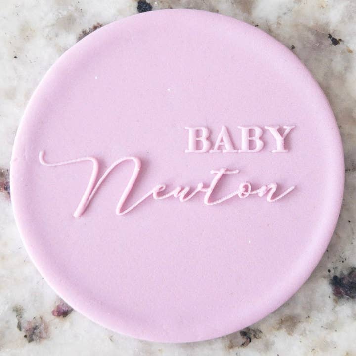 PERSONALISIERTER PopUp Embosser Stempel für Babynamen, Wedding Clay für den Großhandel von Cut Bake Stamp