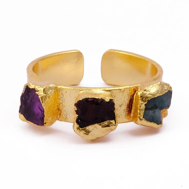 Ring mit drei Steinen für den Großhandel von Seher Sf