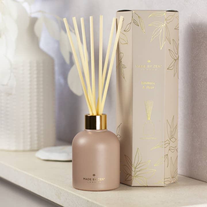 Aura Collection Reed Diffuser - Jasmine & Pear for wholesale by Made By Zen