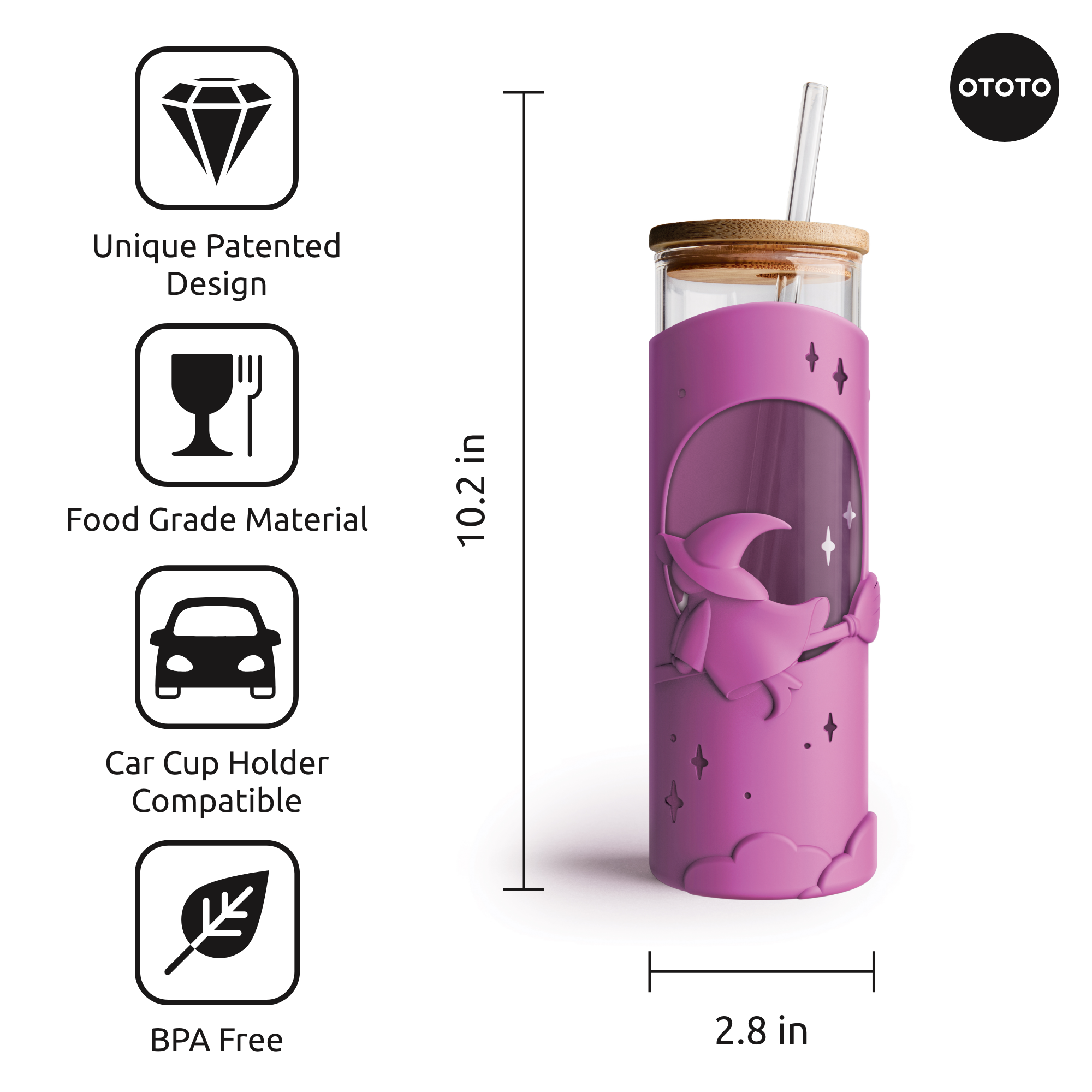 OTOTO - Wholesale Insulated Mug/Tumbler - Wicked Brew Glass Tumbler Cup - Halloween Gifts8