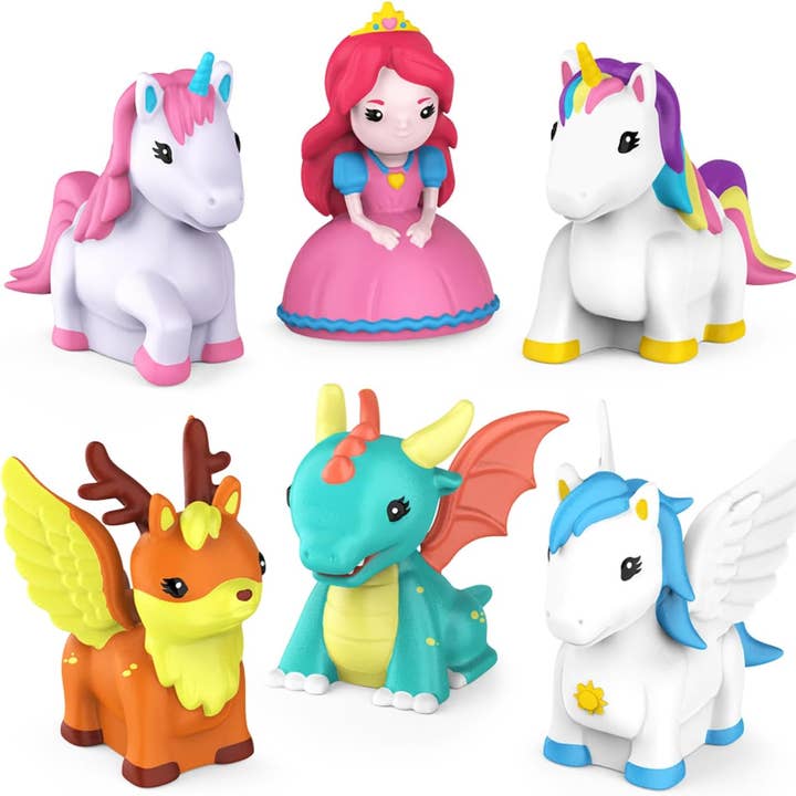 Tub Works® Fantasy™ Mold Free Bath Toys, 6 Pack for wholesale by Tub Works LLC