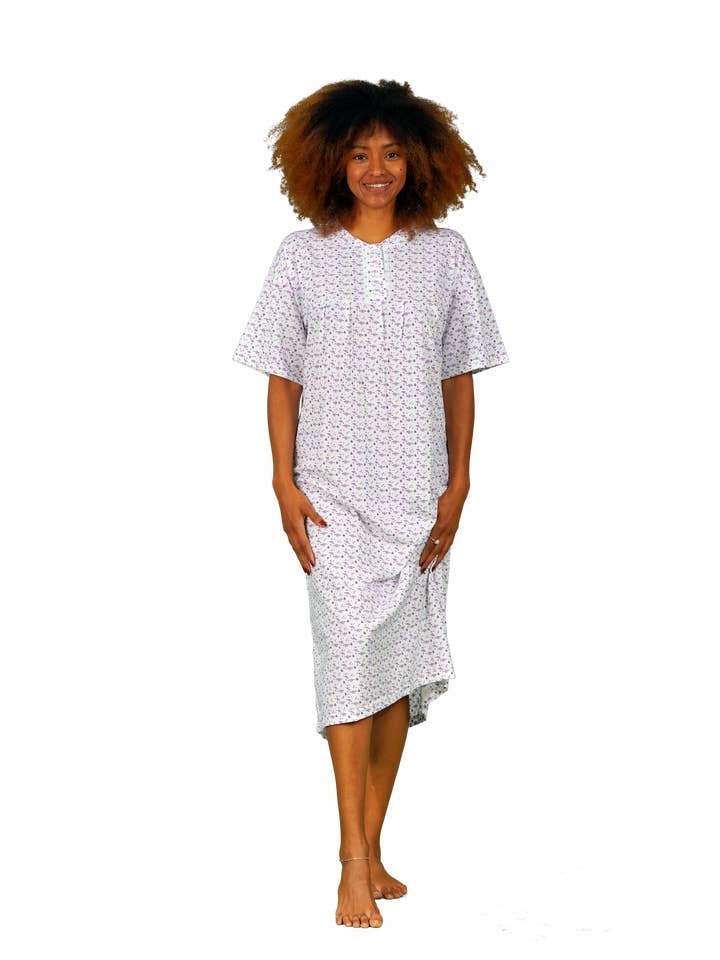 Pijama Mujer ITM - Clasico Manga corta Flores para venta al por mayor de ITM