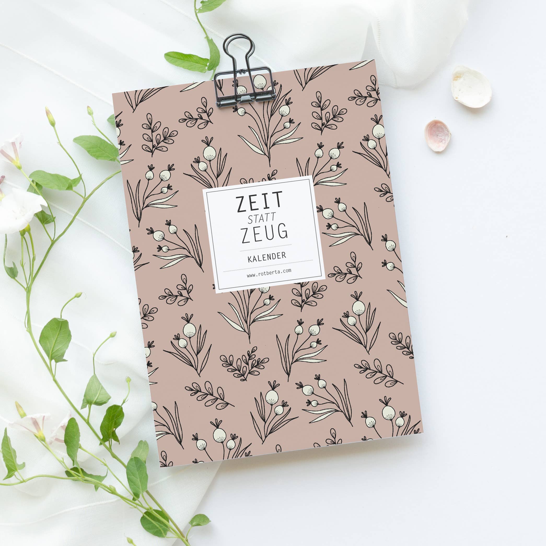 Wall calendar Time instead of stuff, always for wholesale by Rotberta