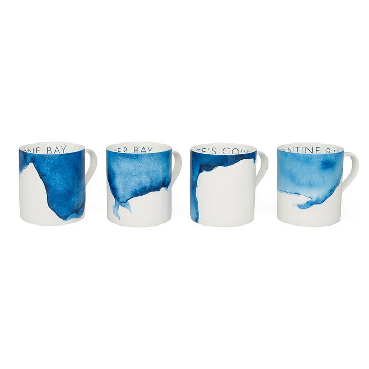 BlissHome – wholesale Coffee mug – Rick Stein Mugs Set of 4 (Pack style 1) Bone China Mugs