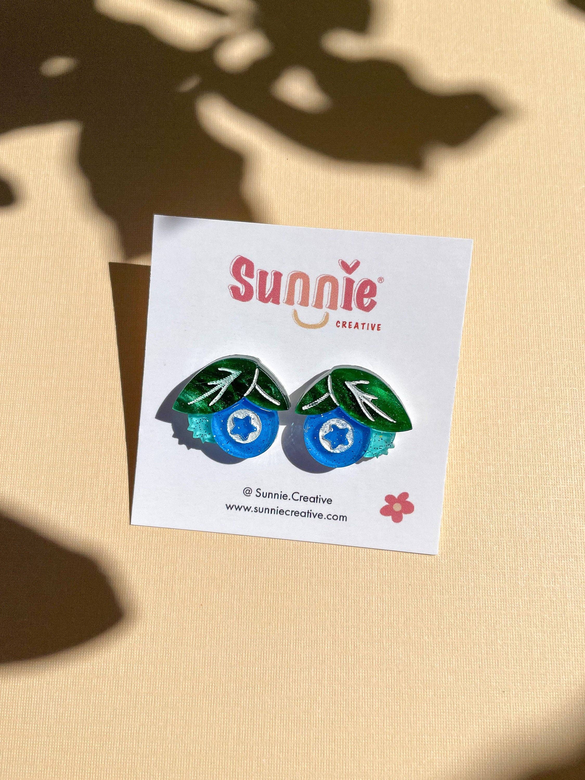 Sunnie Creative - Wholesale Dangle Earrings - Mini Blueberry Dangle2