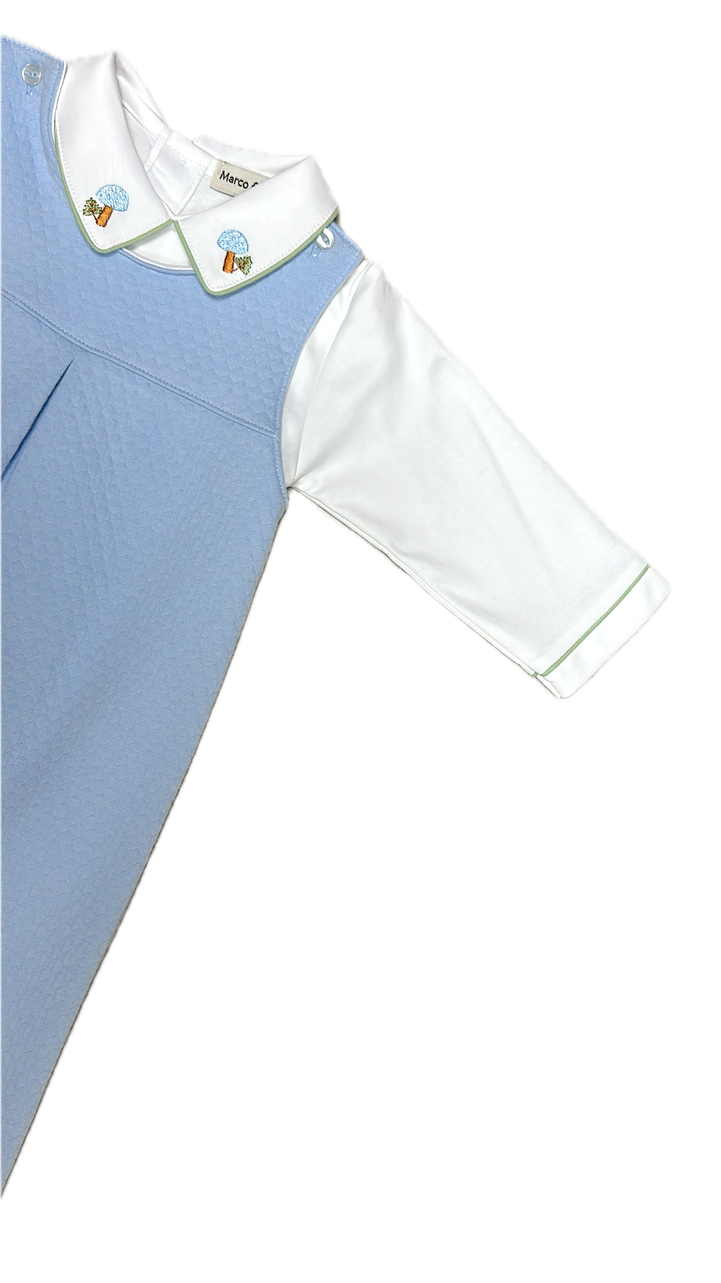 Marco and Lizzy – wholesale Overalls – Kids – Boys overall set Fall mushrooms Collection1