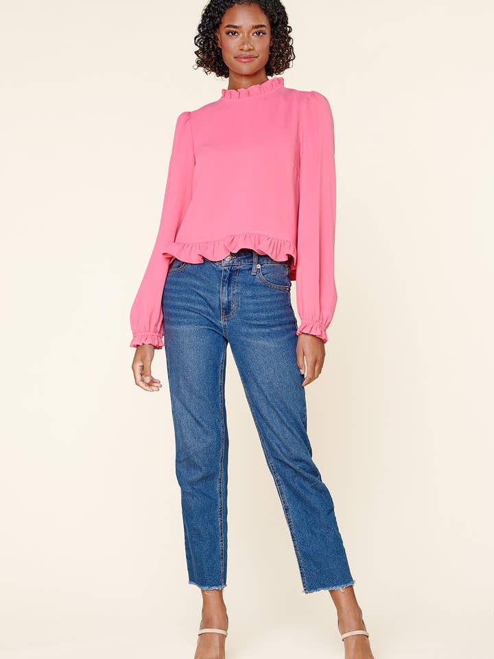 Sugarlips - Wholesale Blouse - Women's - Into You Ruffle Top8