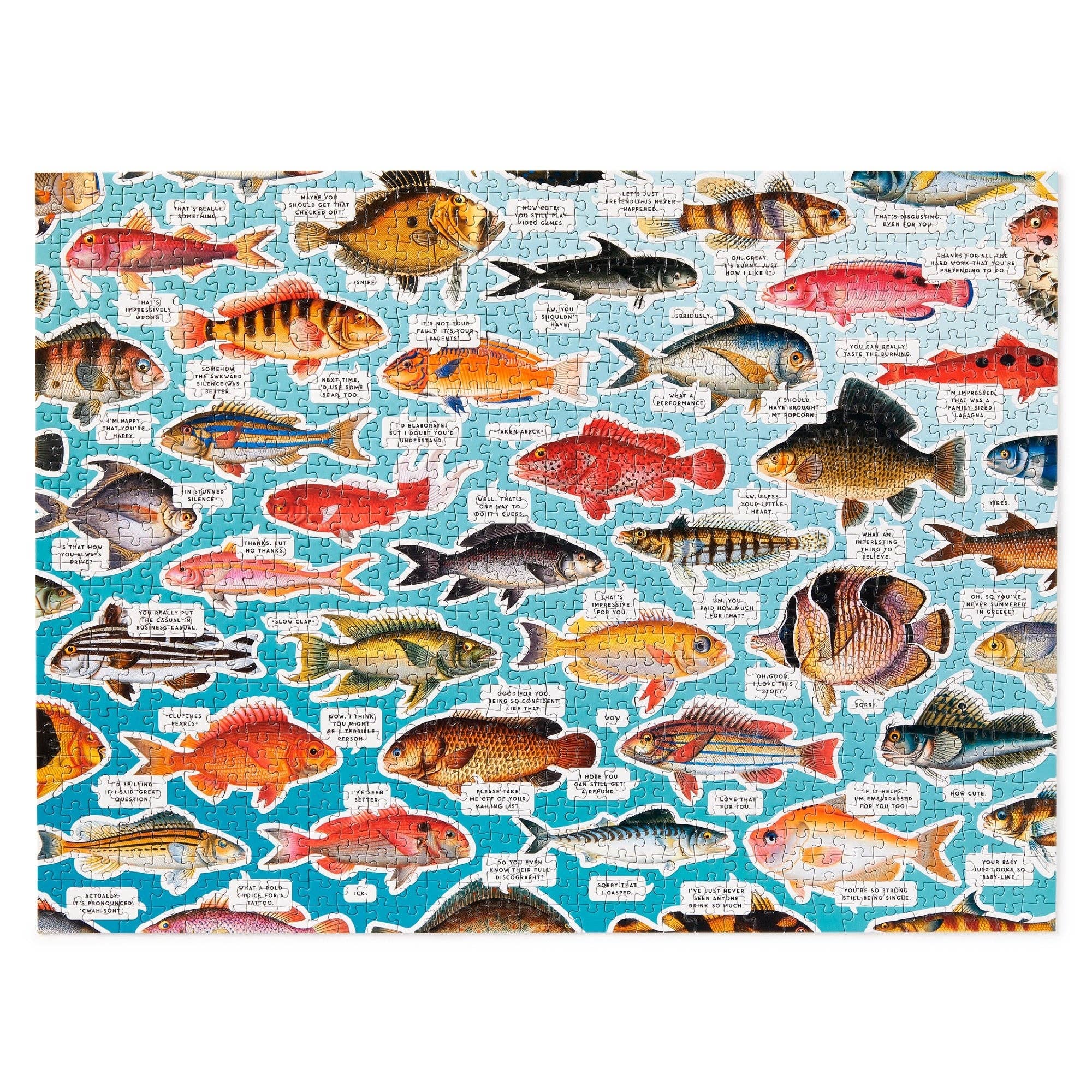 Chronicle Books - Wholesale Puzzle - Adult - Brass Monkey Judgy Fish 1000 Piece Puzzle5