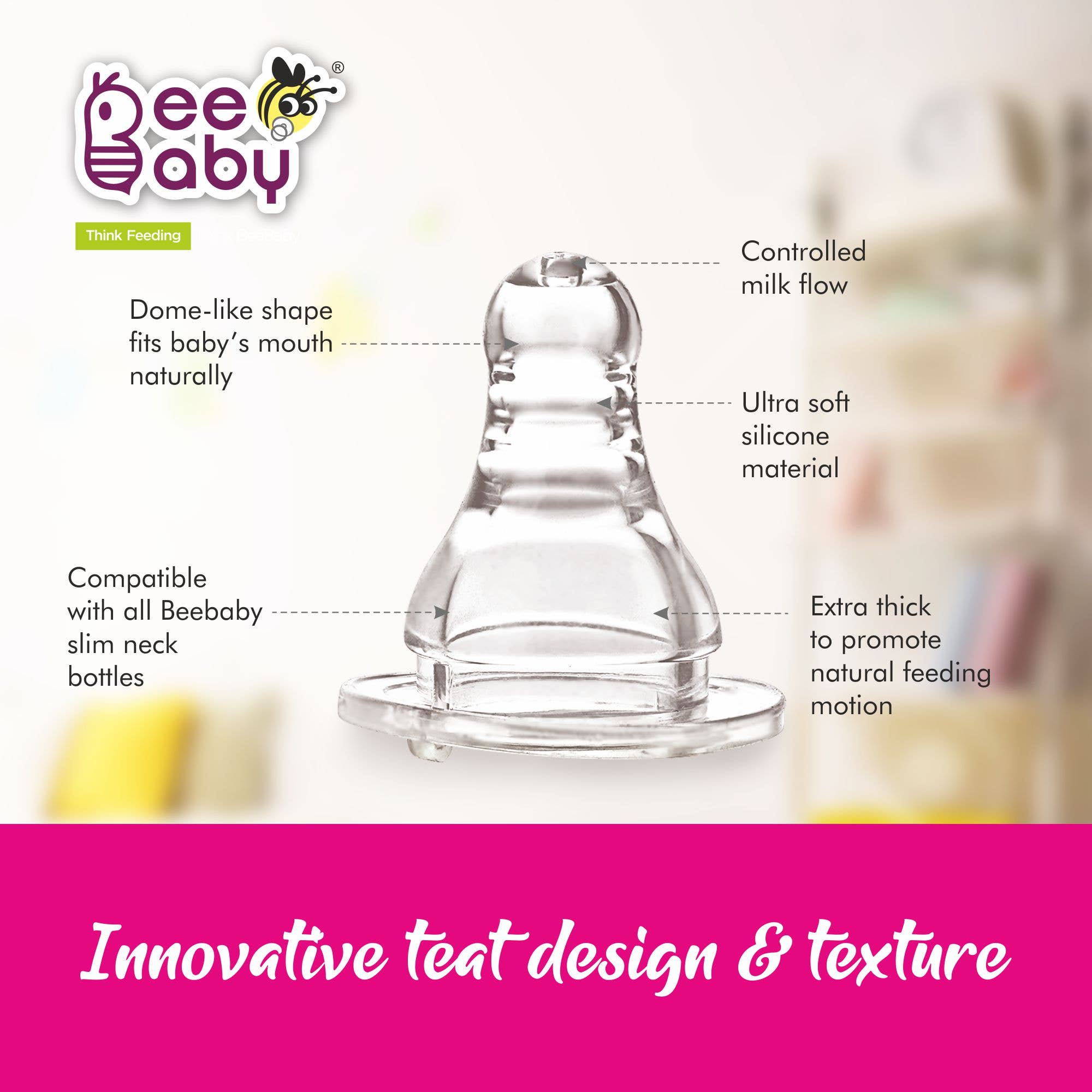 Beebaby - Wholesale Baby Bottle - Comfort Standard Neck Feeding Bottle 240ml / 8oz.7