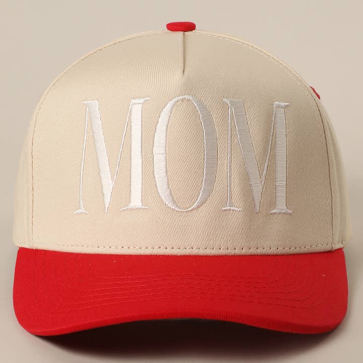 Fashion City - Wholesale Trucker Hat - Unisex - MOM Typographic Embroidery Baseball Cap