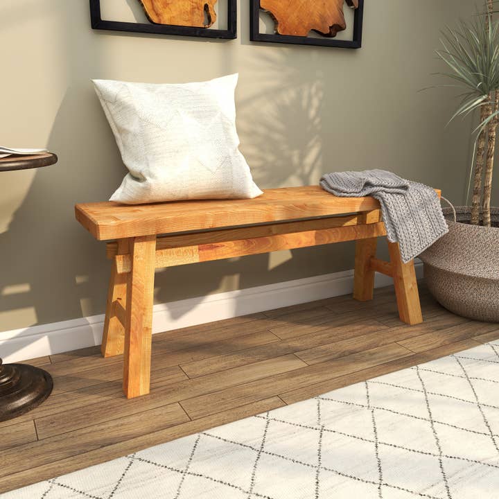 Deco Marché - Wholesale Bench - Rustic Brown Reclaimed Wood Bench12