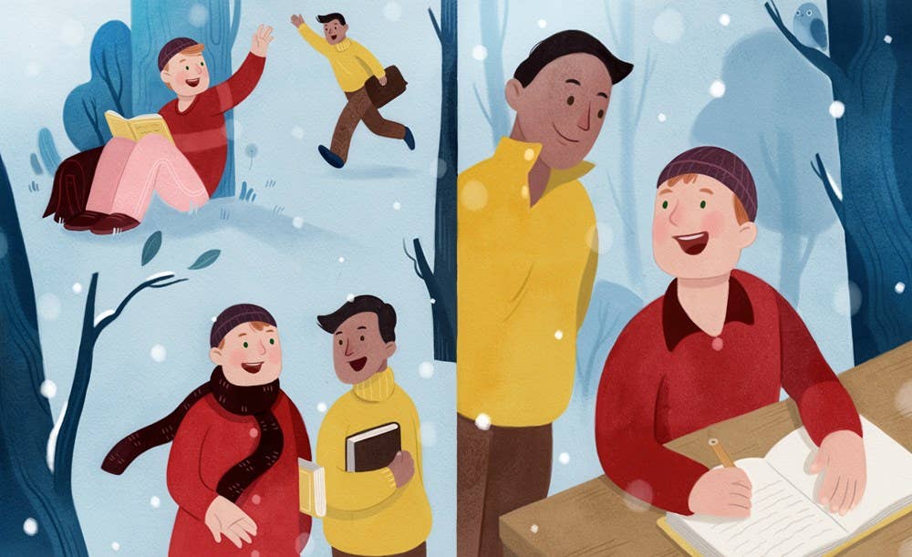 Familius, LLC - Wholesale Preschool Book (3-5) - Stopping By Woods on a Snowy Evening8