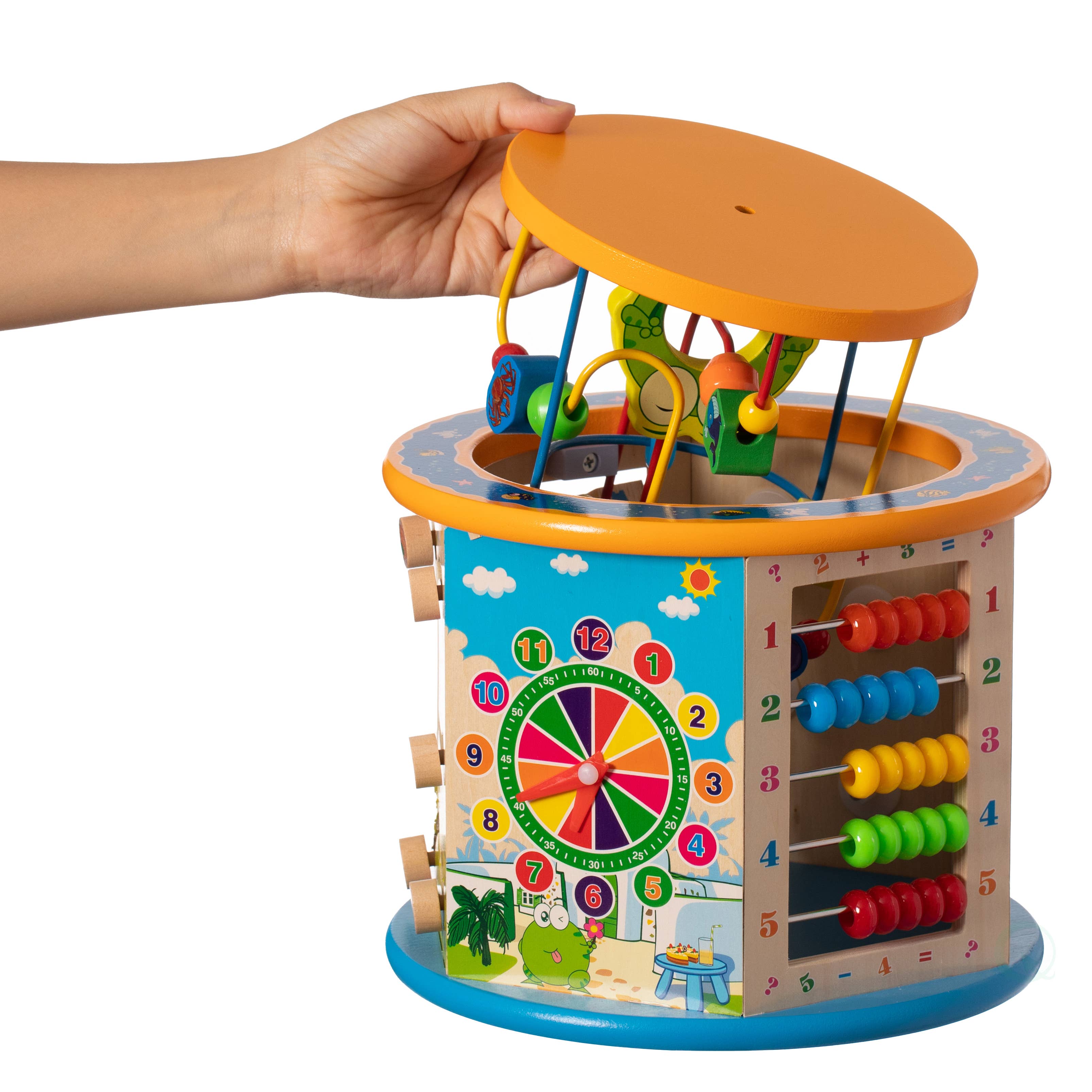 Quickway Imports – Engroshandel Trælegetøj - Børn – 8-i-1 farverig trælegetøjsaktivitet for børn20