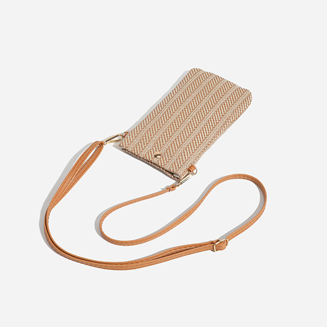 UNISHE - Wholesale Tote Bag - Women's - Woven Vertical Straw Crossbody Shoulder Bag ZK32257