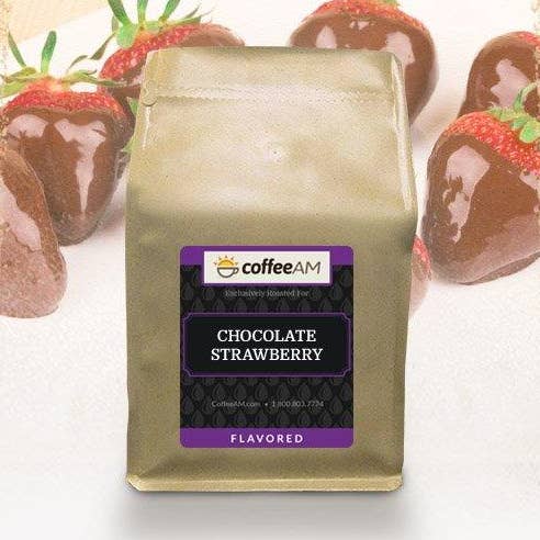 Chocolate Strawberry Flavored Coffee for wholesale by CoffeeAM