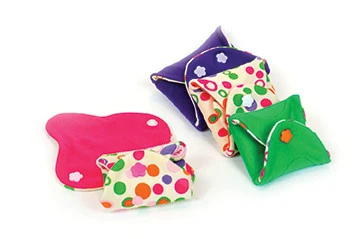 Orethic - Wholesale Period Underwear - Women's - Organic Sanitary Pads Polkadots - Pack 6 Multisize s-m-l3