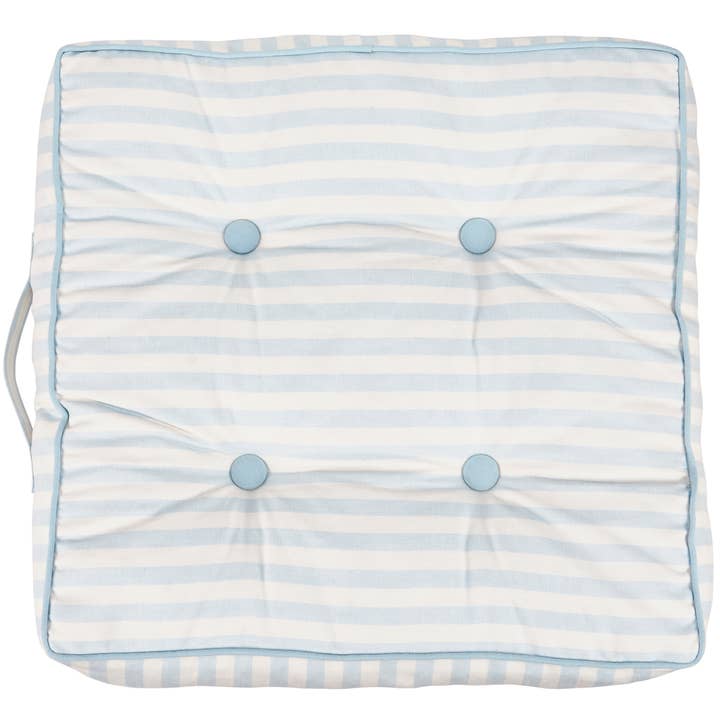 Primitives by Kathy - Wholesale Throw/Decorative Pillow - Sky Blue Stripe Floor Pillow2
