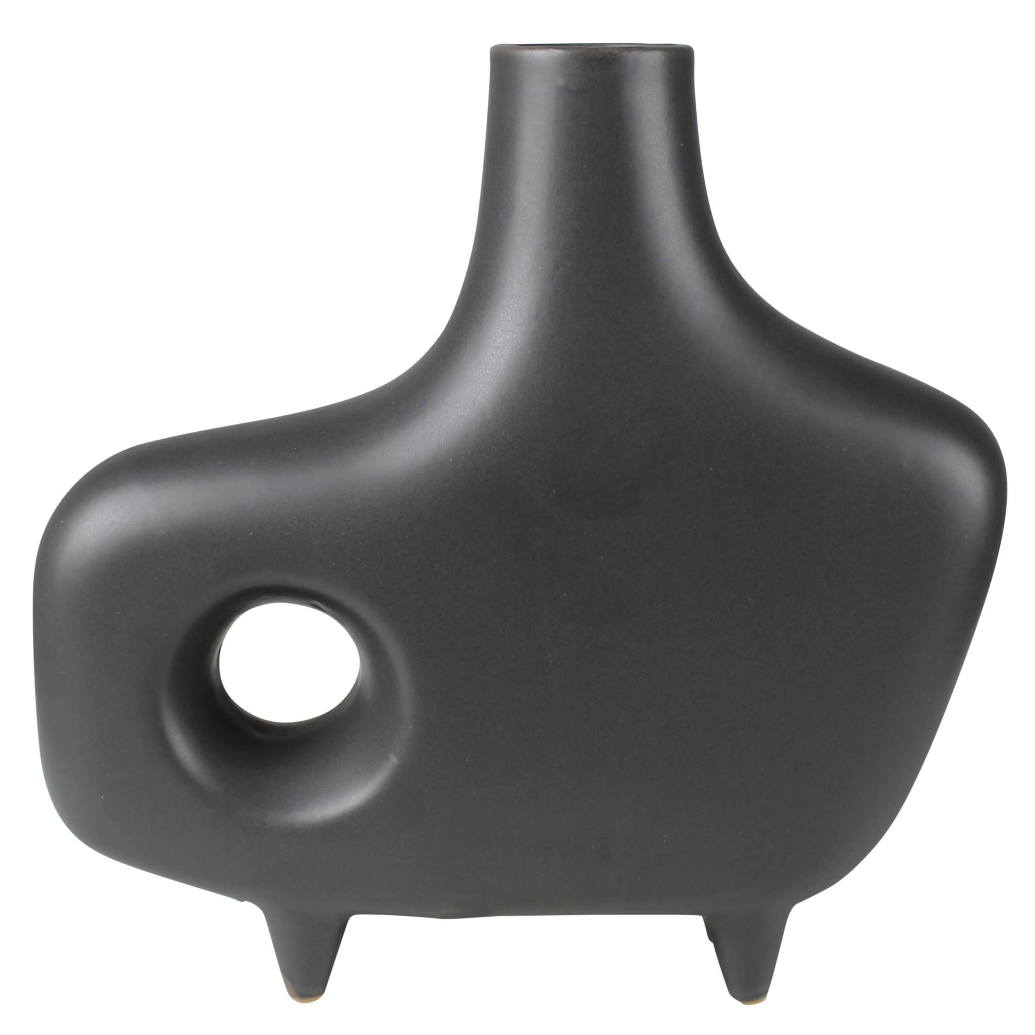 HomArt - Wholesale Vaas - Oda voetvaas met gaten, keramiek1