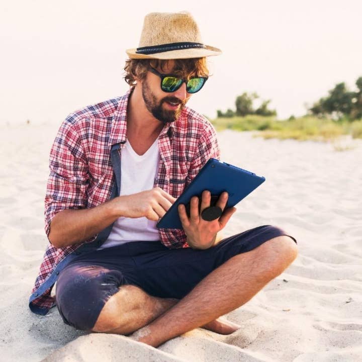 Schwarz graviert G-Hold Universal-Tablet-Halter schwarz graviert für den Großhandel auf Faire2